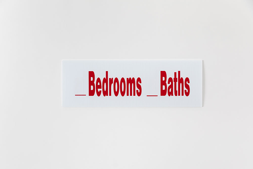 BEDROOM / BATH SIGN - 6x18