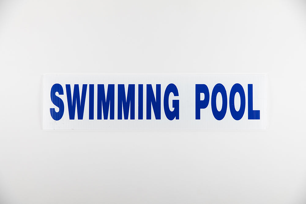 SWIMMING POOL SIGN - 6X24 - BLUE – ABoR REALTOR® Store