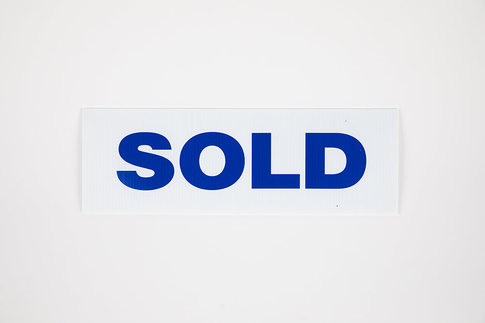 SOLD SIGN - 6X18 - BLUE