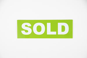 GREEN SOLD SIGN - 6x18
