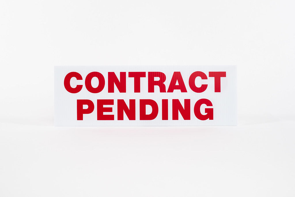 CONTRACT PENDING SIGN - 6x18
