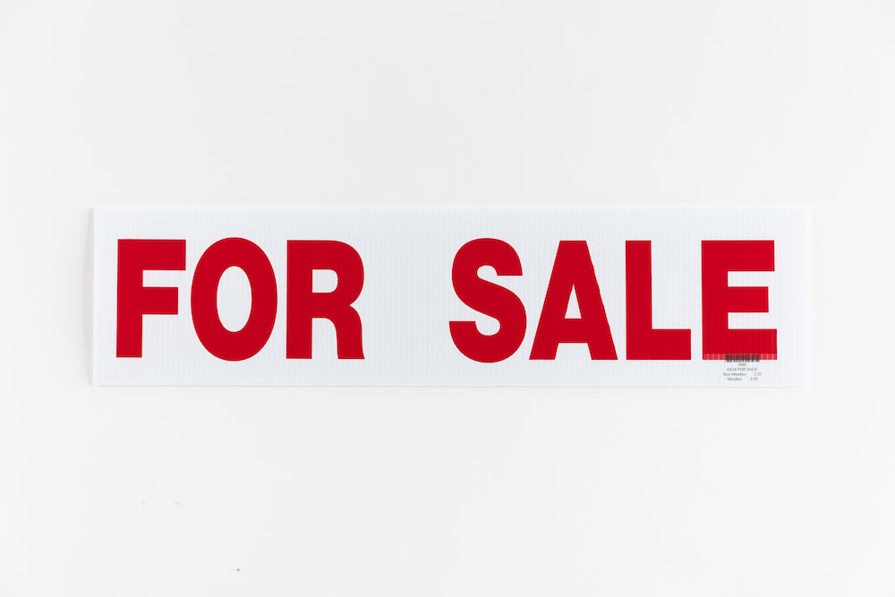FOR SALE SIGN - 6x24 - RED – ABoR REALTOR® Store for-sale-sign-6x24-red-abor-realtor-store